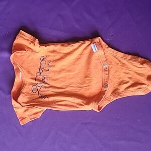 0-3 orange onsie